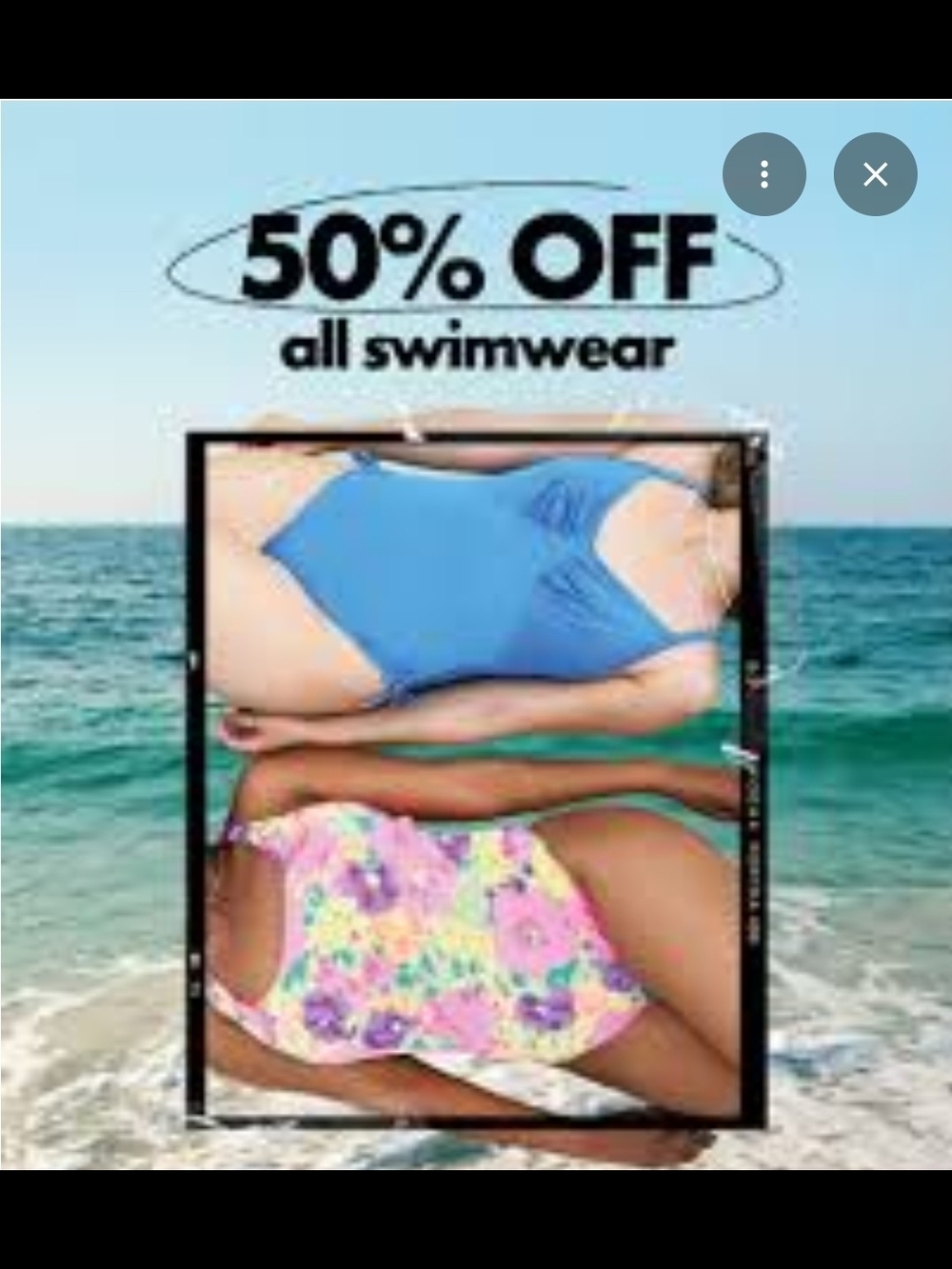 50% OFF ALL SWIMSUITS/LIKE ITEM AND I WILL SEND THE 50% OFFER